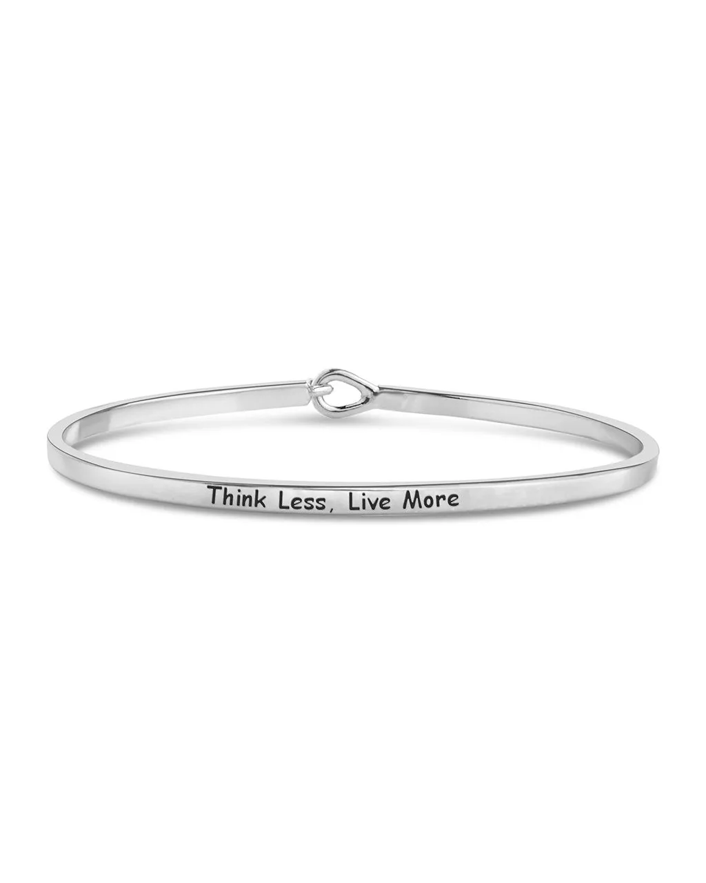 Mantra Hook and Eye Bangle Bracelet