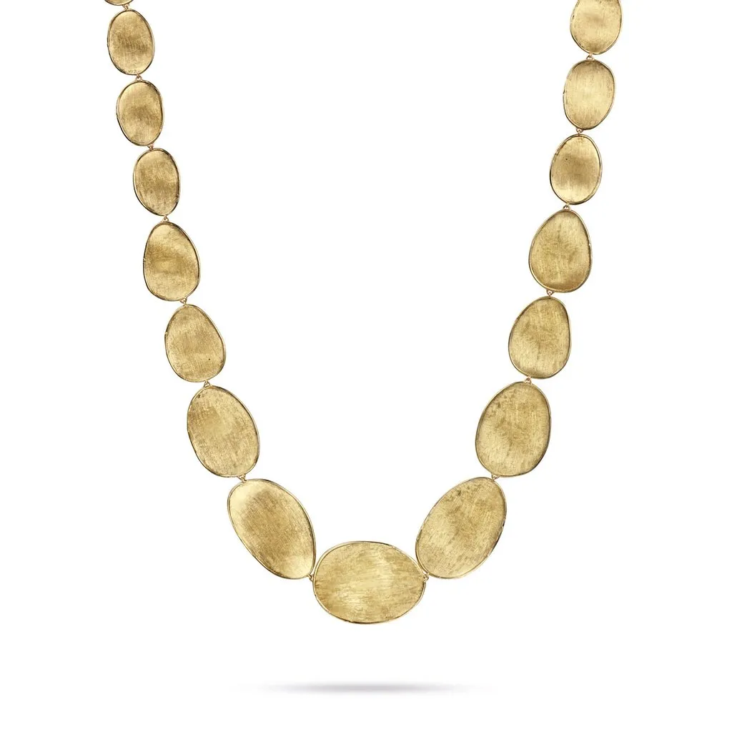 Marco Bicego Lunaria 18K Yellow Gold Hand-Engraved Necklace