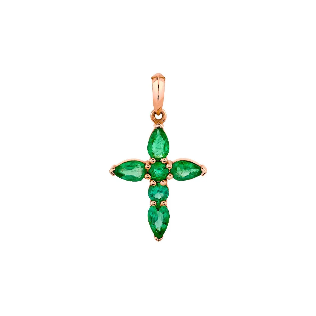 Medium Emerald Faith Pendant