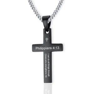 Men's Christian Necklace <br> Philippians 4:13