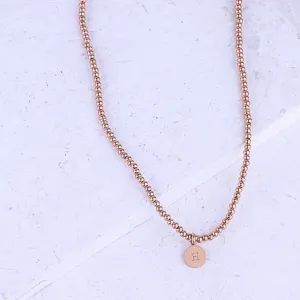 MICRO GEMSTONE NECKLACE - ROSE GOLD