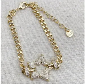 Micropave Star Bracelet