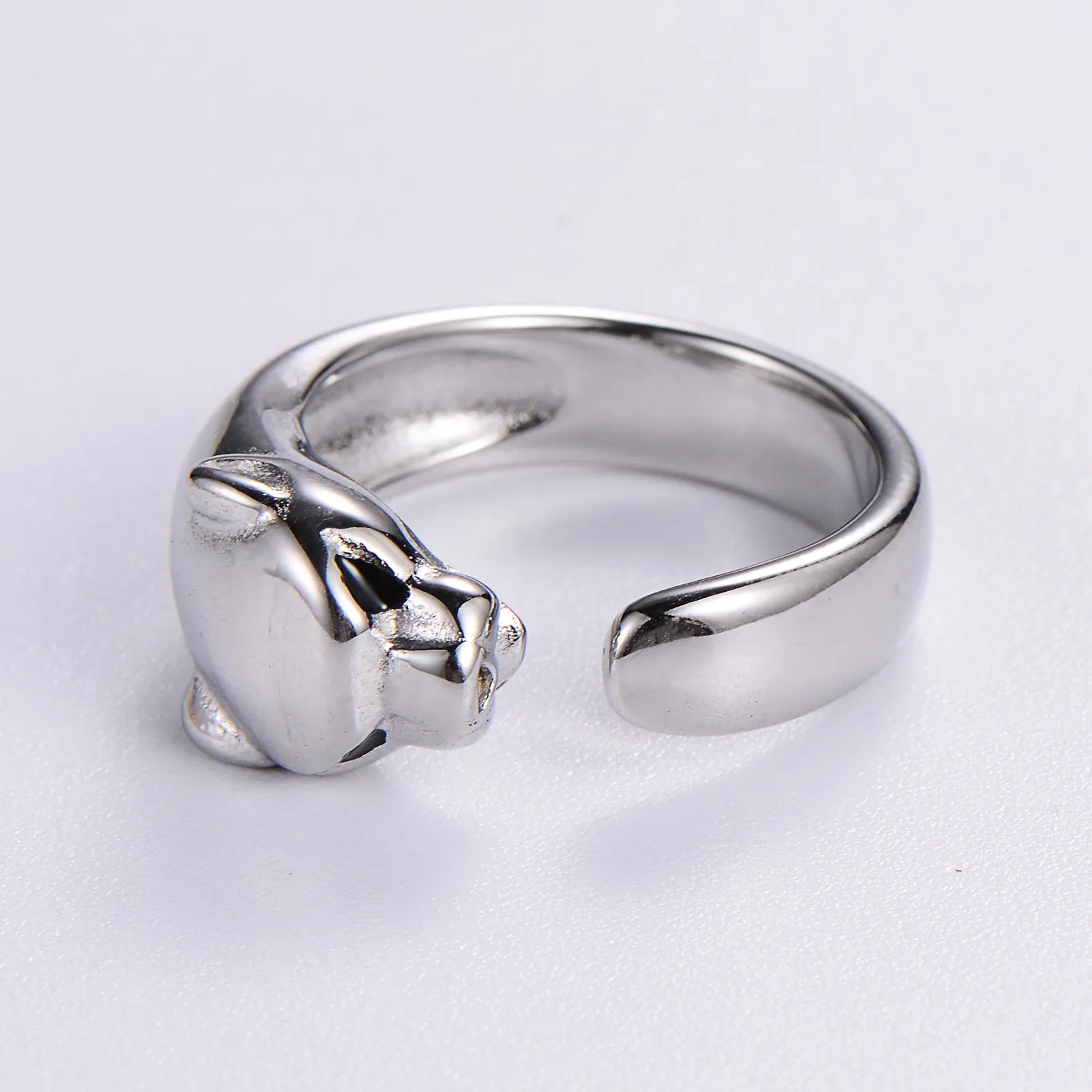 Minimalist Dog Stainless Steel Electroplating Rings