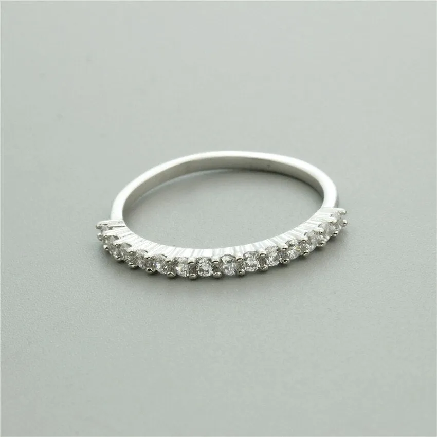 Minimalist Micro Pave AAA Cubic Zirconia Ring