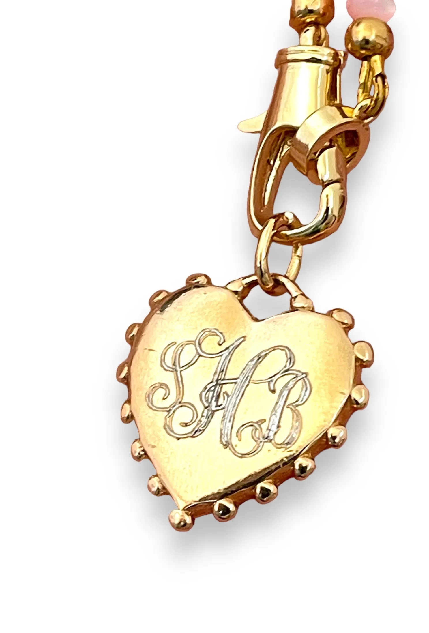 Monogram Initial Heart Necklace