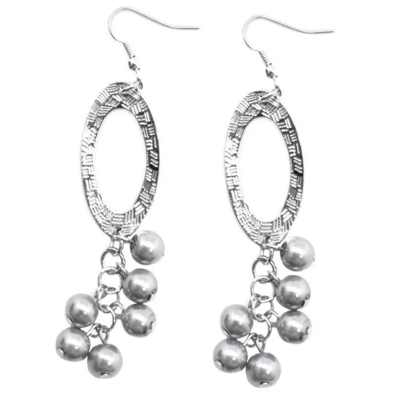 Monte Carlo Silver Earrings