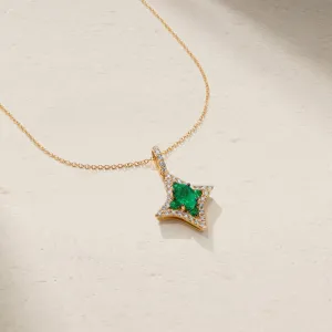 Notte Emerald and Diamond Pendant