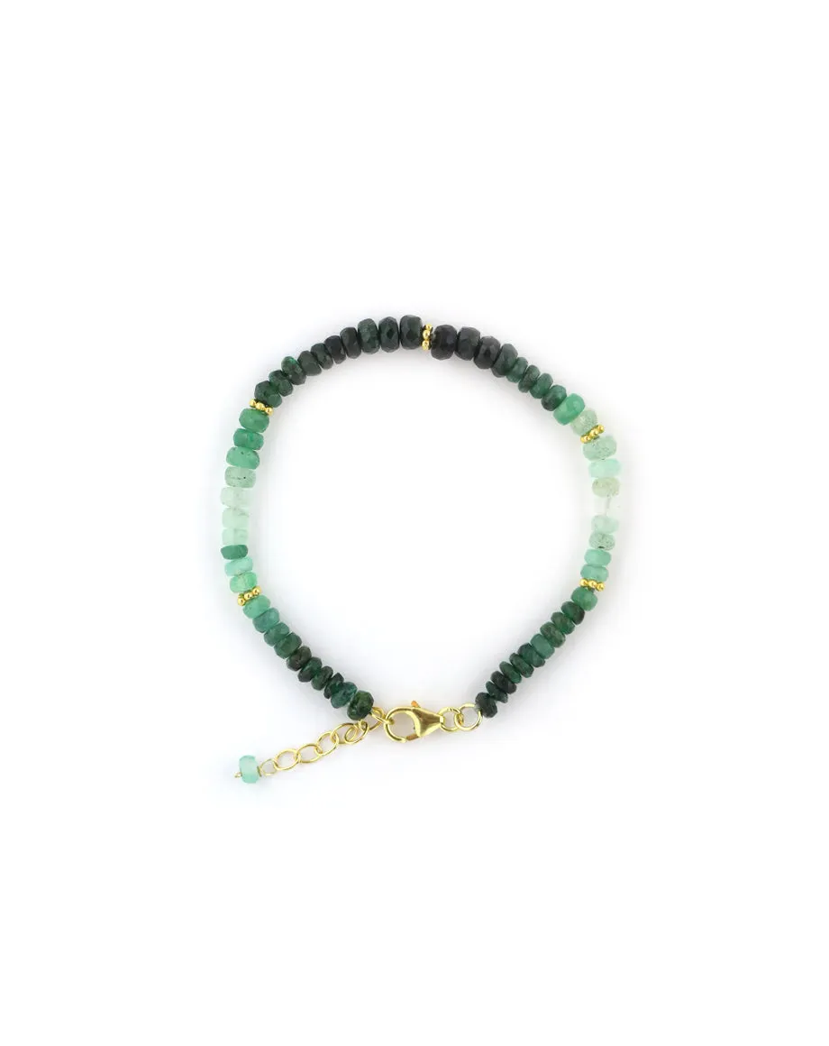 Ombre Emerald Bali Bracelet