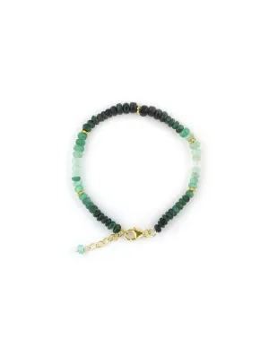 Ombre Emerald Bali Bracelet