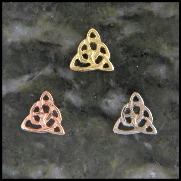 Open Celtic Knot Post Earrings in Gold