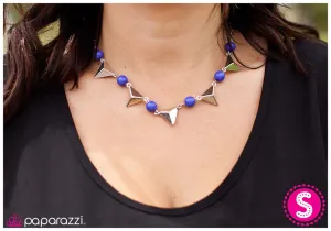 Paparazzi Necklace ~ Hitting A High Point - Blue