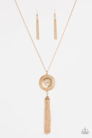 Paparazzi Necklace ~ Noble Navigator - Gold