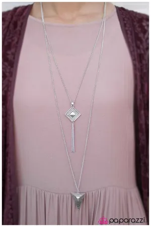 Paparazzi Necklace ~ PRISM Break - Silver