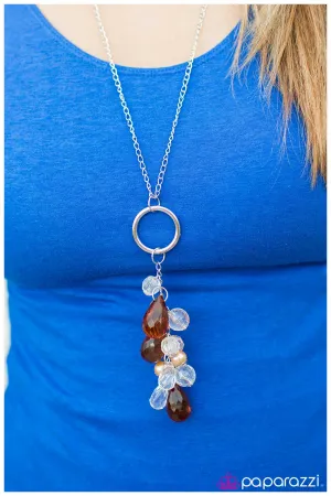 Paparazzi Necklace ~ The Evening Star  - Brown