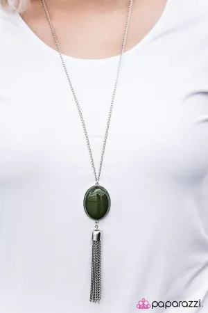 Paparazzi Necklace ~ Wayward Wanderer - Green