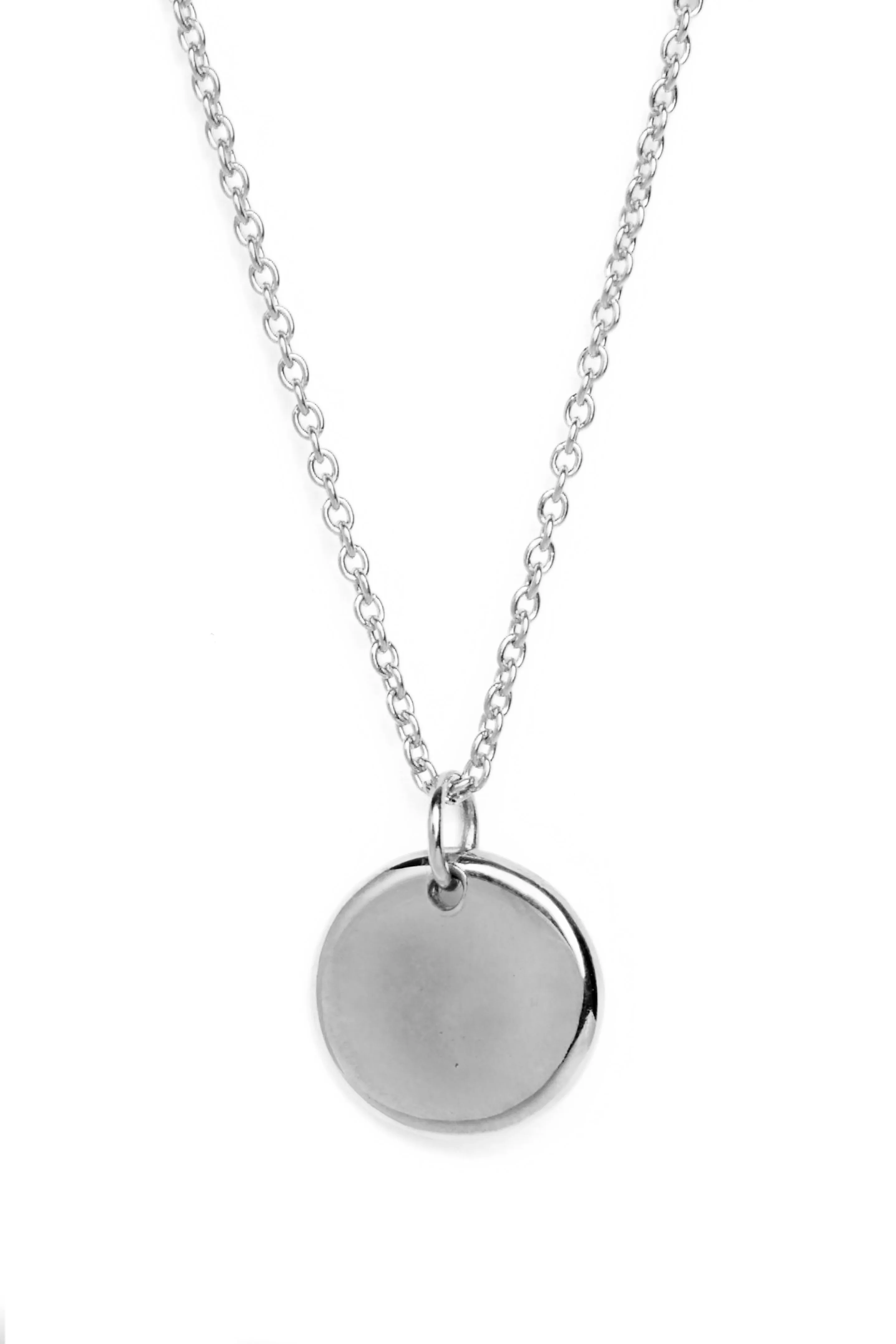 Personalised Large Round Organic Droplet Necklace