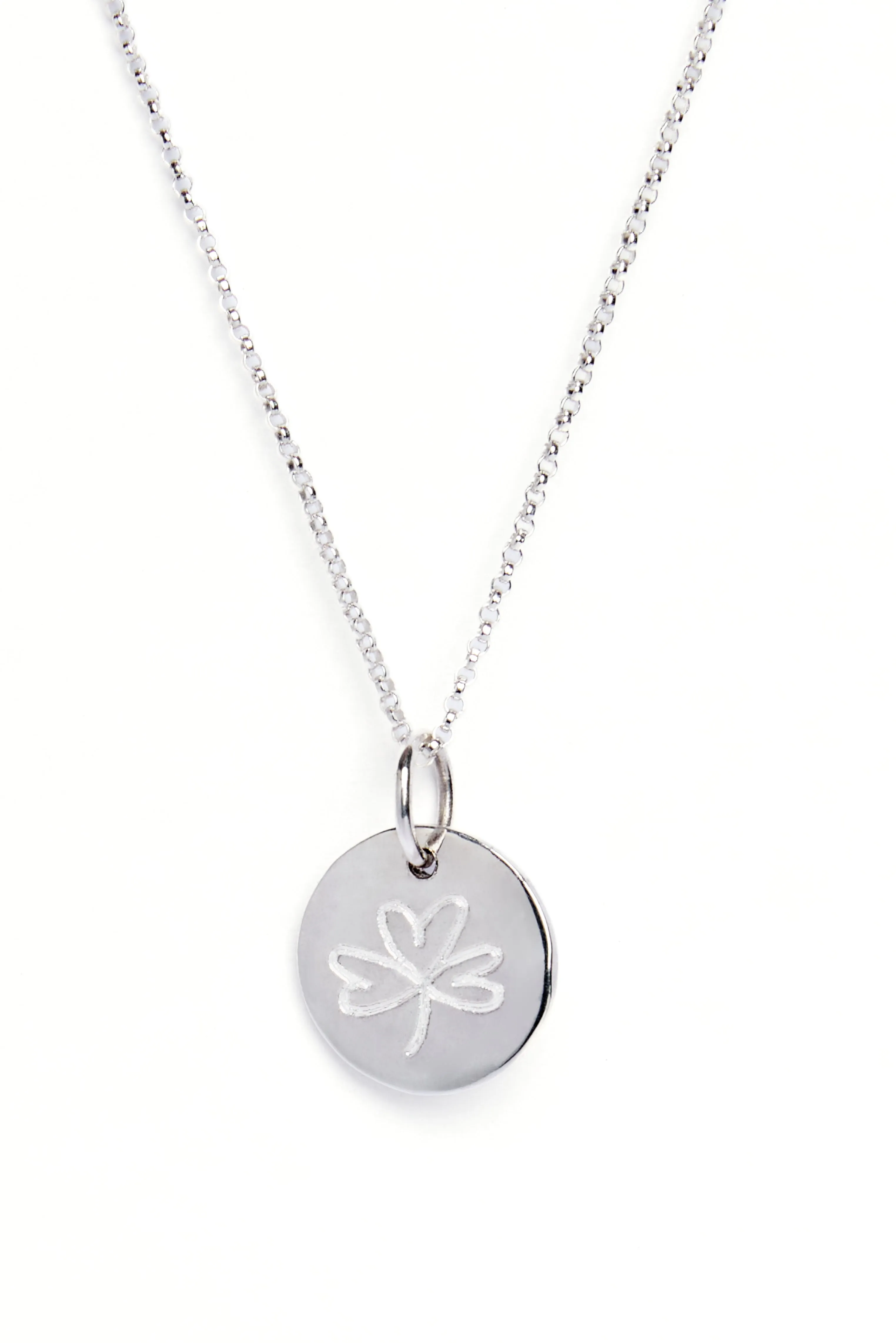 Personalised Large Round Organic Droplet Necklace