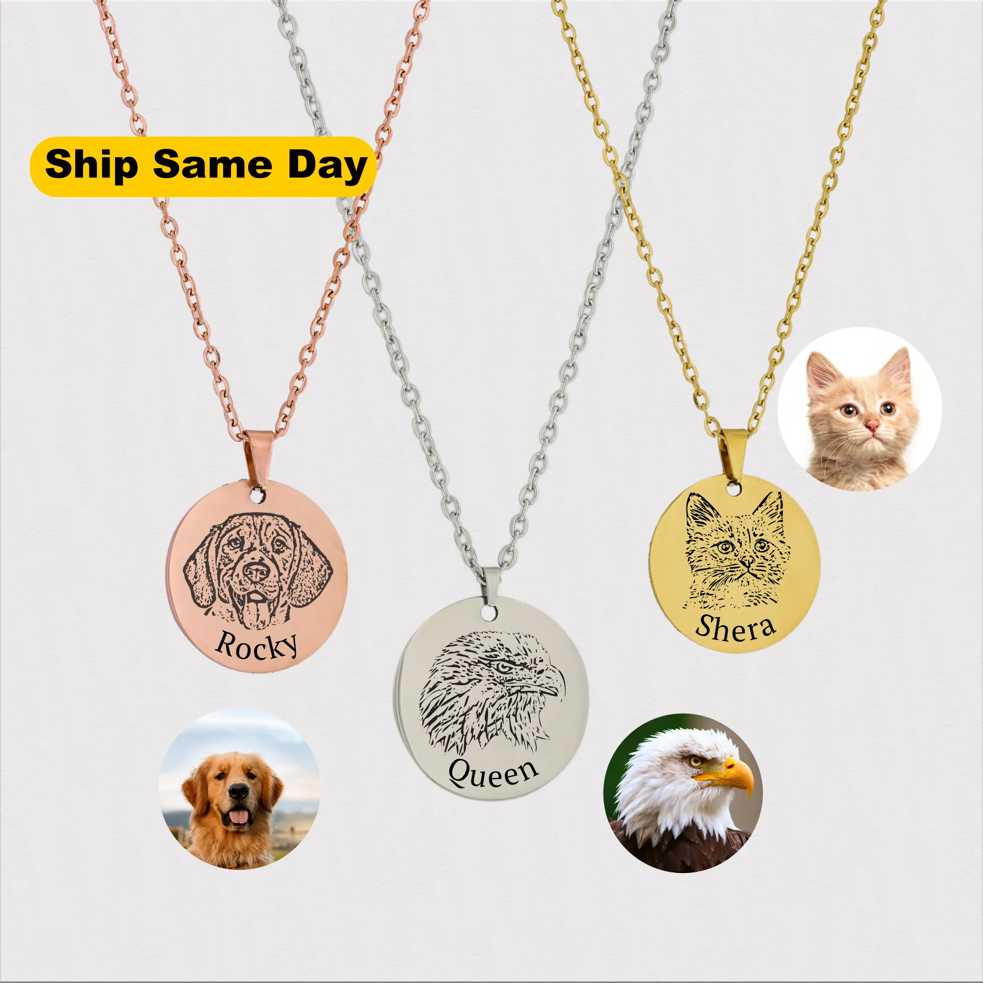 Personalised Pet Loss Necklace KCL 27 B