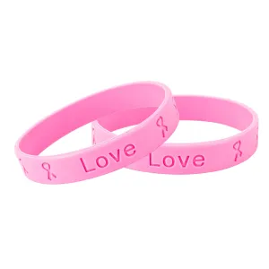 Pink Silicone Bracelets (Child Size)