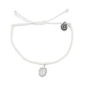 Pura Vida Monstera Bracelet ~ White