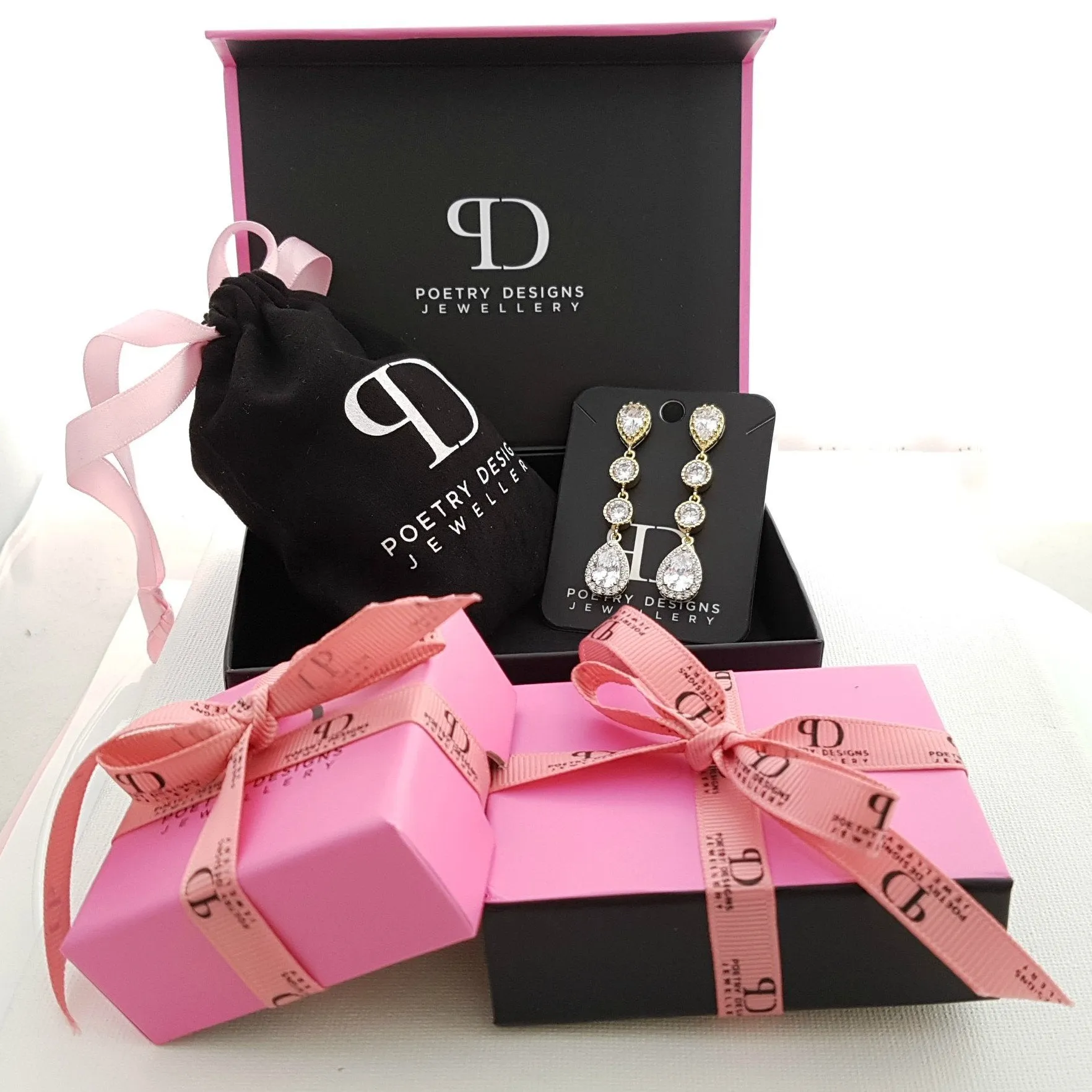 Rose Gold Sliding Bracelet for Brides-Celia