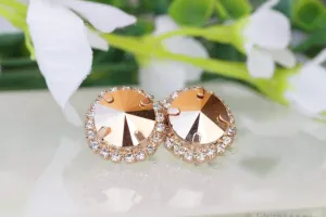 Rose Gold Stud Earrings