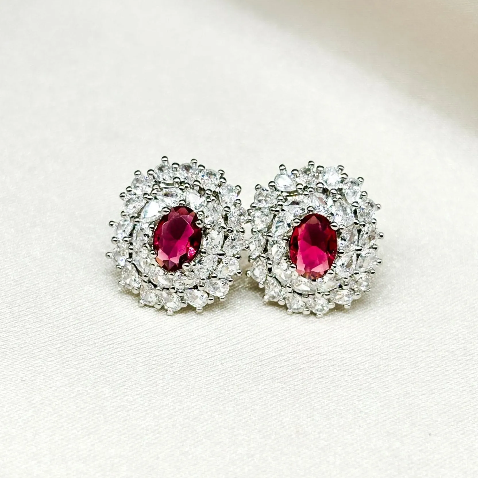 Ruby Dangle Earrings