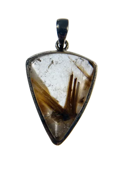 Rutilated Quartz Pendants