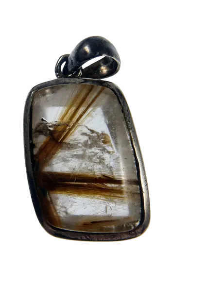 Rutilated Quartz Pendants