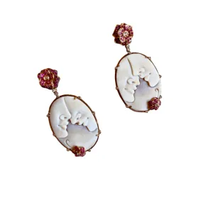 Shell Cameo Earrings