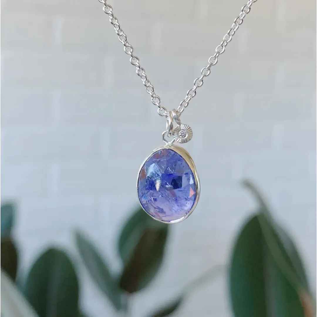 Silver Tanzanite Theia Necklace