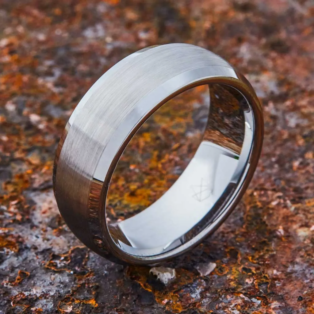 Silver Tungsten Ring - Minimalist