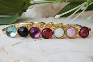 Stackable birthstone ring