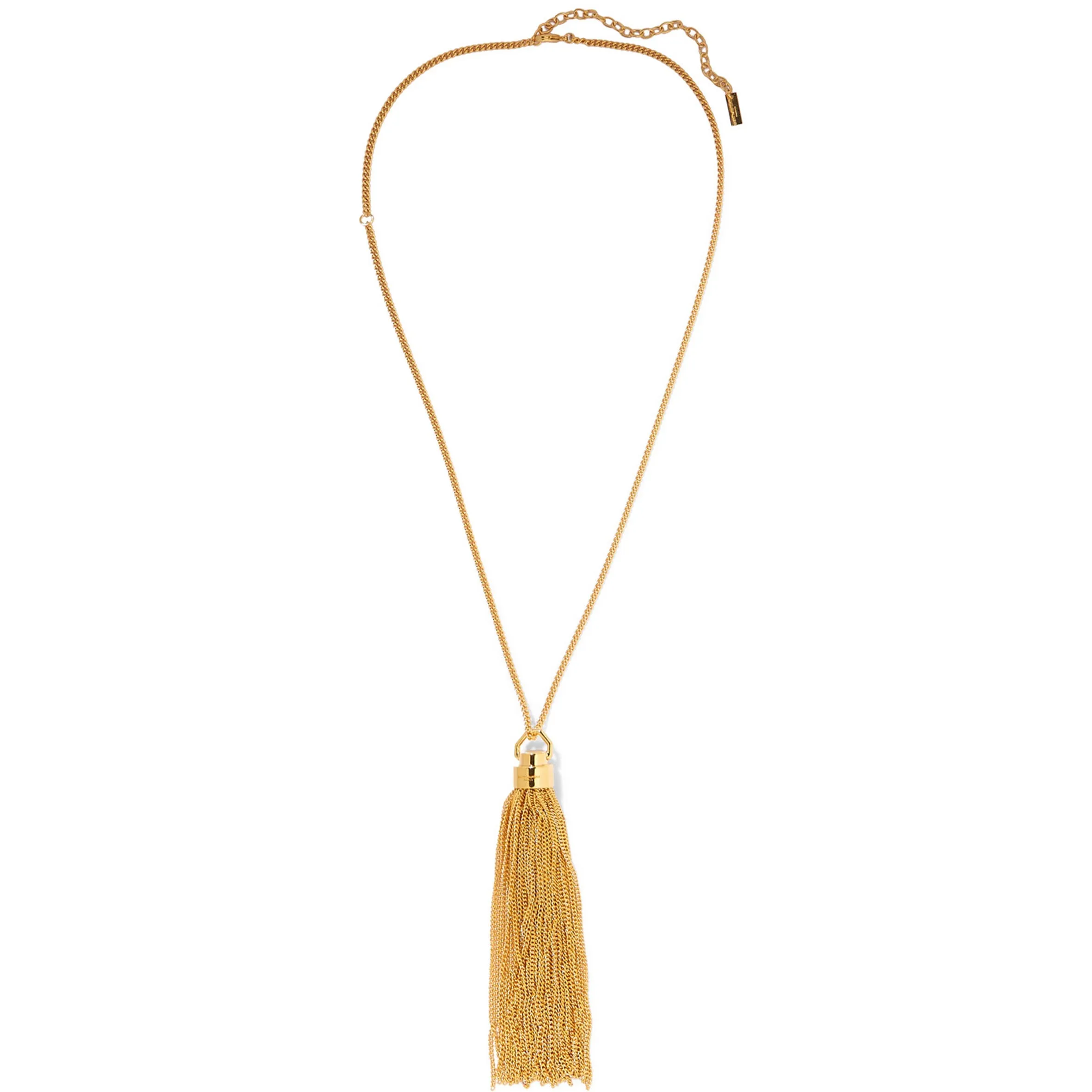 Tassel Pendant Necklace, Gold