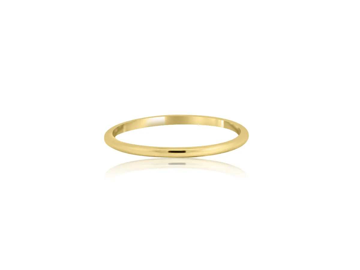 Thin Yellow Gold Band