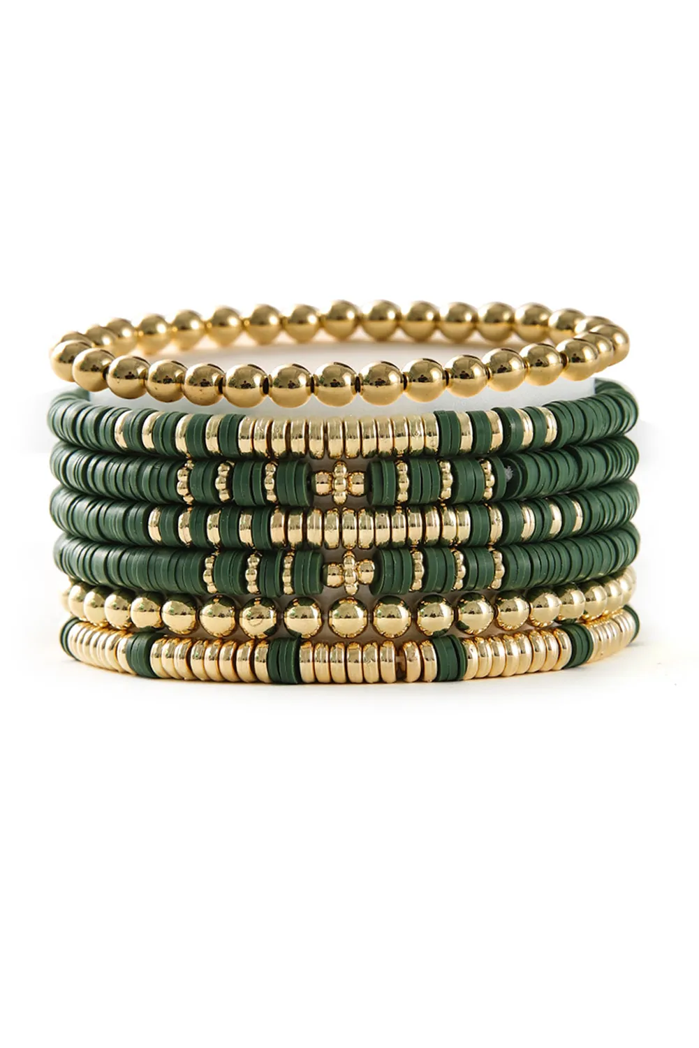 Vineyard Green St Patrick's Multi Layered Beaded Bracelet Set