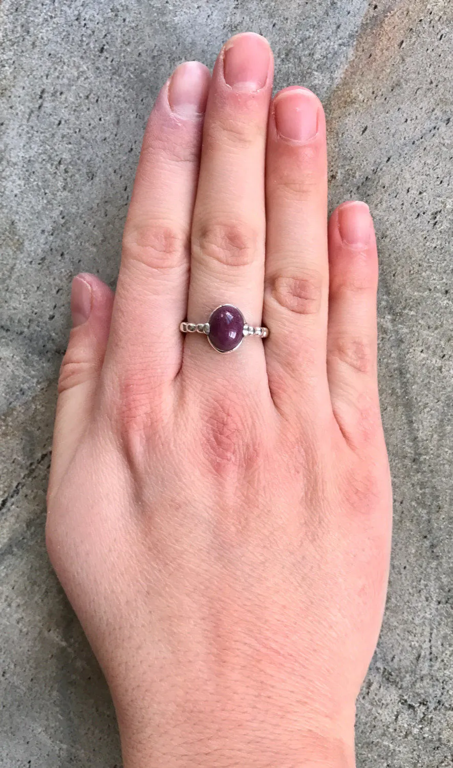 Vintage Ruby Ring - Genuine Ruby Ring - July Birthstone Ring