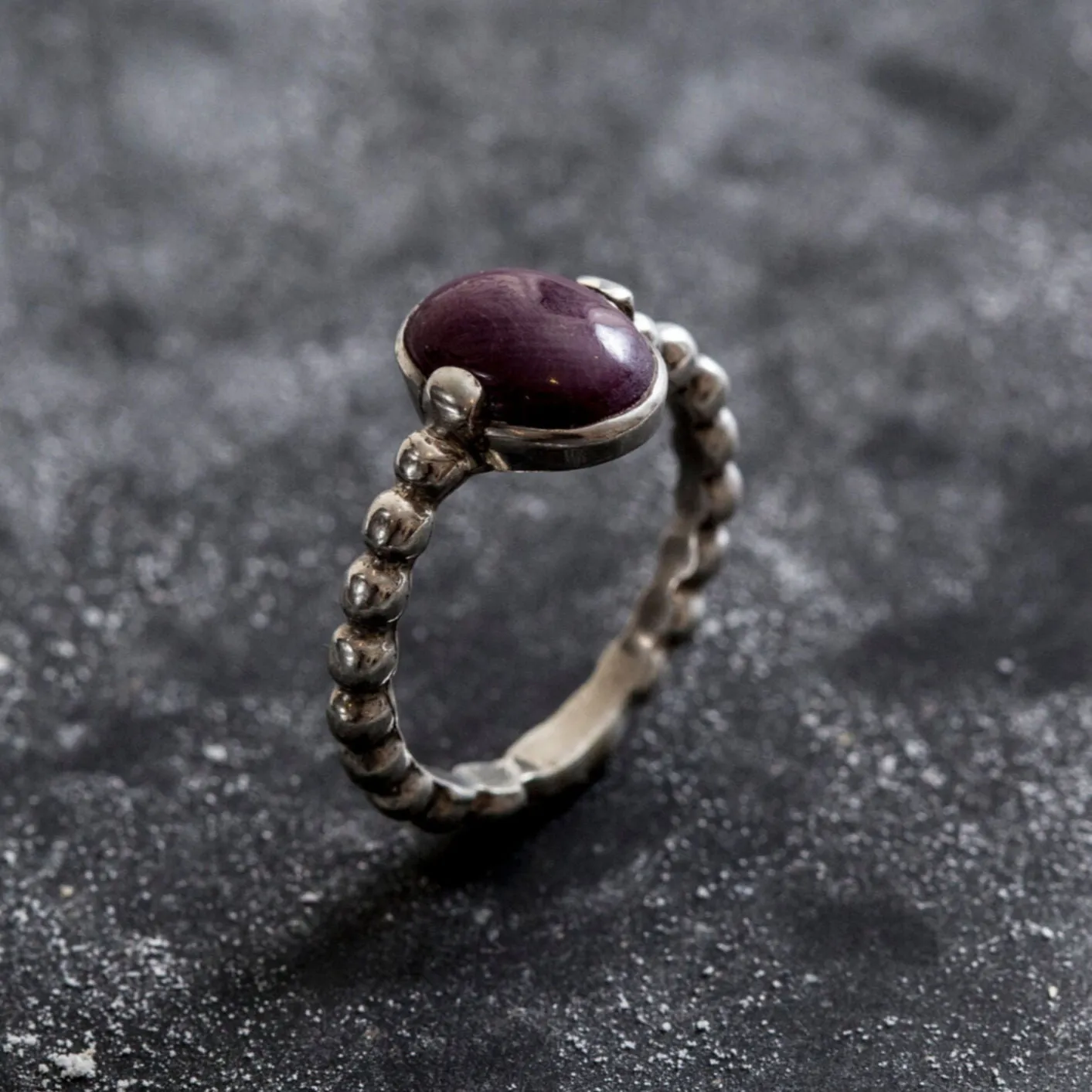 Vintage Ruby Ring - Genuine Ruby Ring - July Birthstone Ring