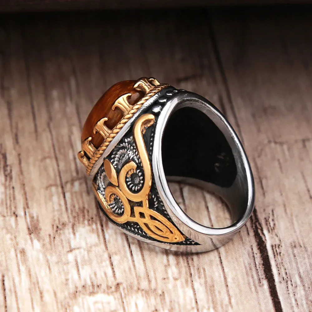 Vintage Style Tiger Eye Ring